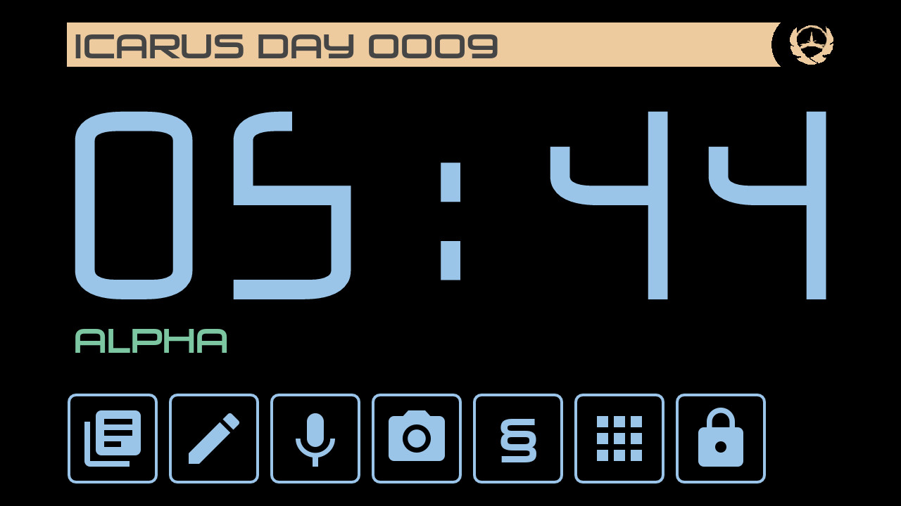 Screenshot of the launcher